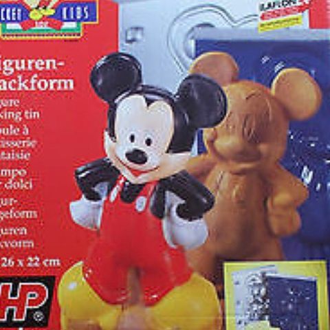 Disney Mikke Mus 3D kakeform (kan og brukes til gelé) fra 1990-tallet