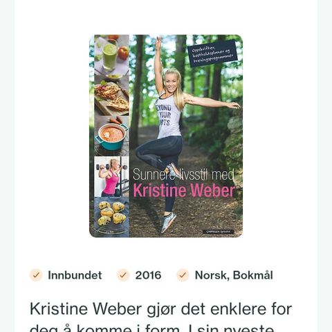 Sunnere livsstil med Kristine Weber