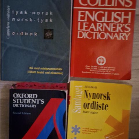 Tysk-norsk, engelsk og nynorsk ordbok.