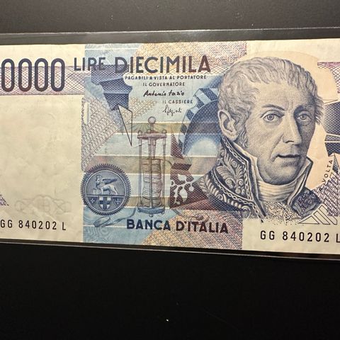 Italia 10 000 Lire 1984-1998 (580 AD)