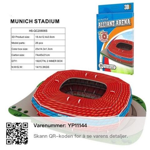 Allianz Arena - puslespill i 3D