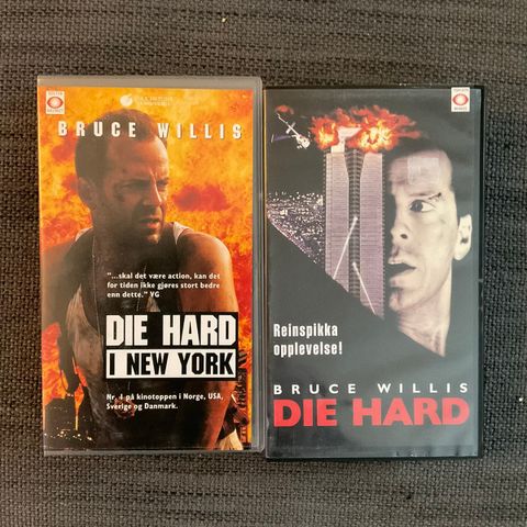 vhs Die Hard 1 og 3