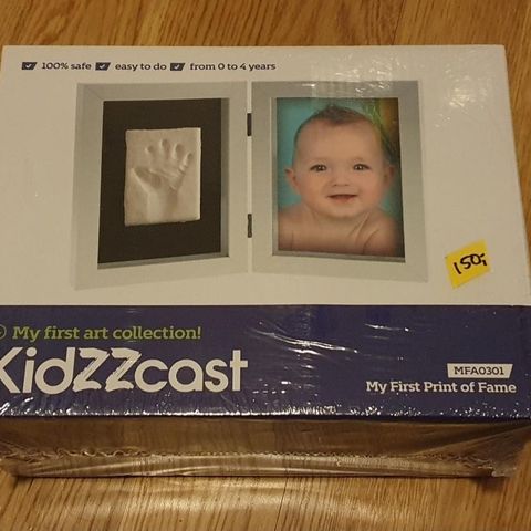Kidzzcast fotoramme med plass til hånd- eller fotavtrykk
