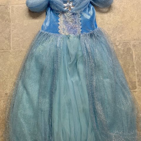 Elsa fra Frost-lignende kostyme str 130