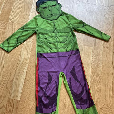 Karneval - Hulkenkostyme størrelse 4 år