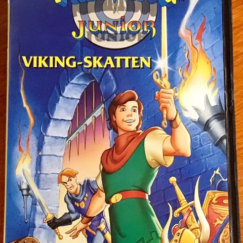 Robin Hood Junior : Viking-Skatten (Hanna-Barbera) Vhs 🇳🇴tale 🔥sjelden funn!!