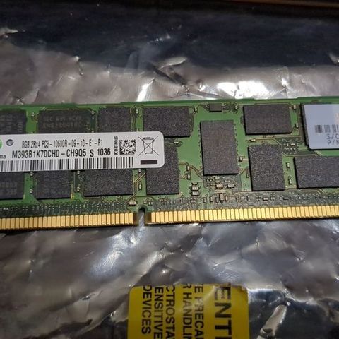 8GB ECC DDR3 1333MHz 2Rx4 PC3-10600R Samsung (9 stk)