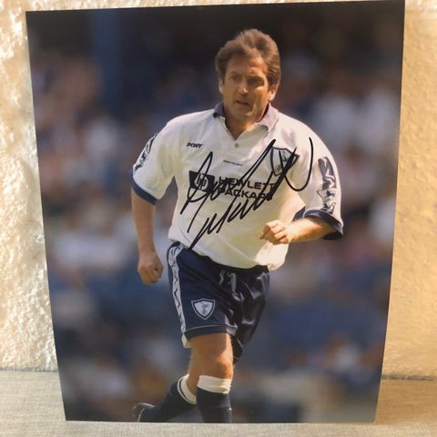 Tottenham Hotspur - Gary Mabbutt signert 20x25 cm fotografi med COA