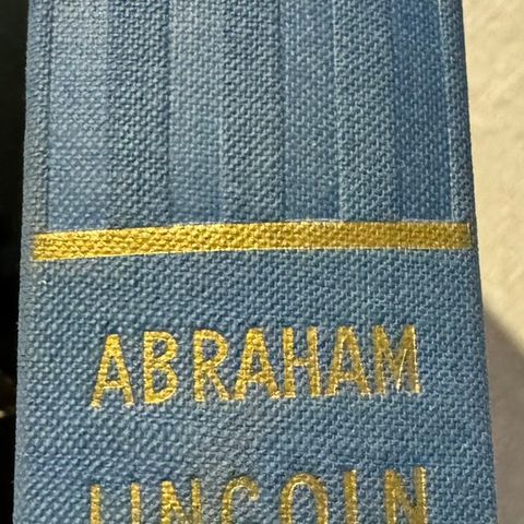 Abraham Lincoln - Per Vogt biografi fra 1947 / pen bok