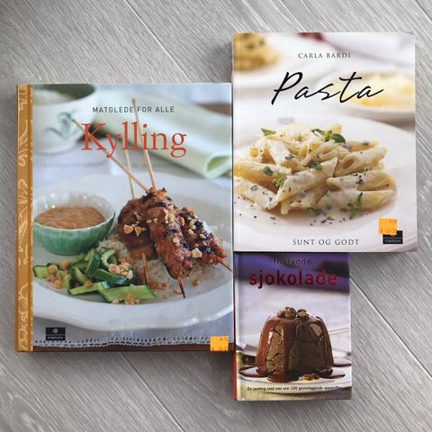 Helt nye kokebøker - 3 stk🤗