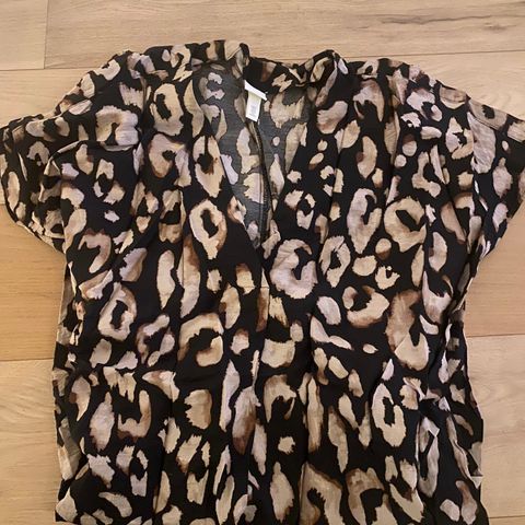 Leopardmønster kjole str M