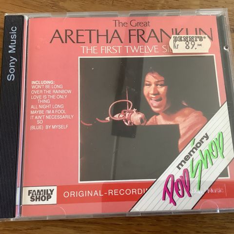 ARETHA FRANKLIN Cd Plate THE FIRST TWELVE SIDES First recordings a Collector’s