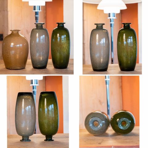 Kunstglass vaser, Richard Duborgh for PLUS