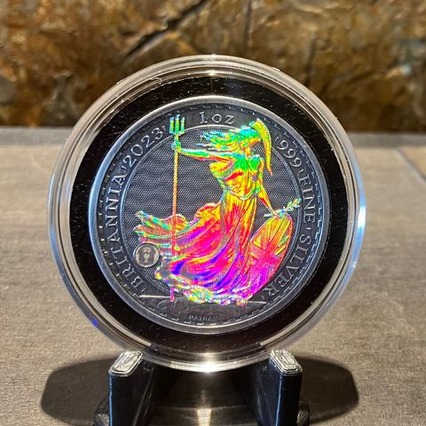 2023 Storbritannia 1 oz Sølv Britannia ANTIQUE  med hologram