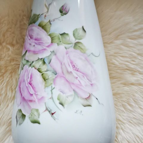 Høy blomster vase selges