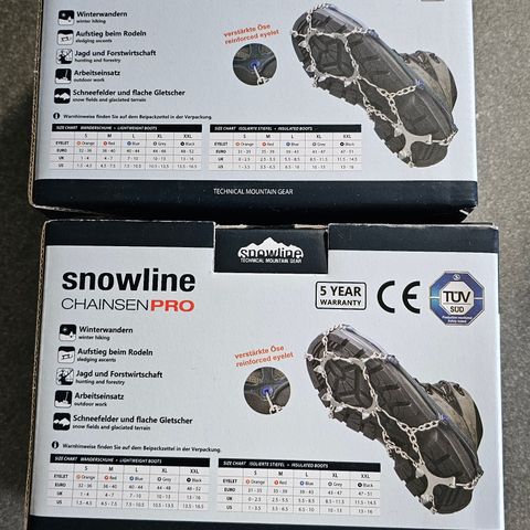 Snowline Chainsen Pro, brodder,,M,L,199 kr pr stk