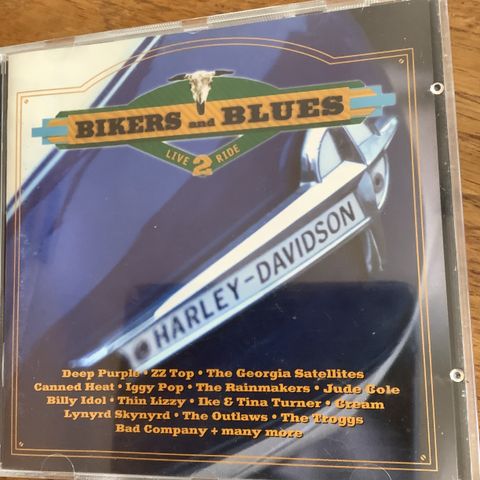 BIKERS AND BLUES Cd Plate Live 2 ride Deep Purple  IKE & Tina Turner 18 M