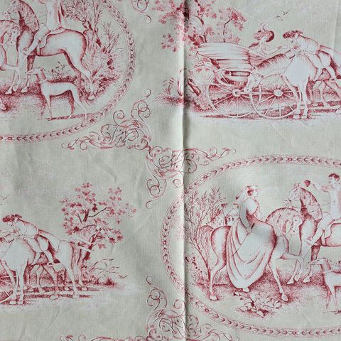Vintage French toile/duk
