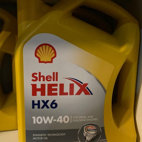 Ny Syntetisk motorolje Shell Helix HX6 5Liter