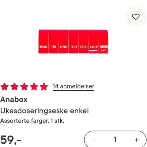Anabox doseringseske