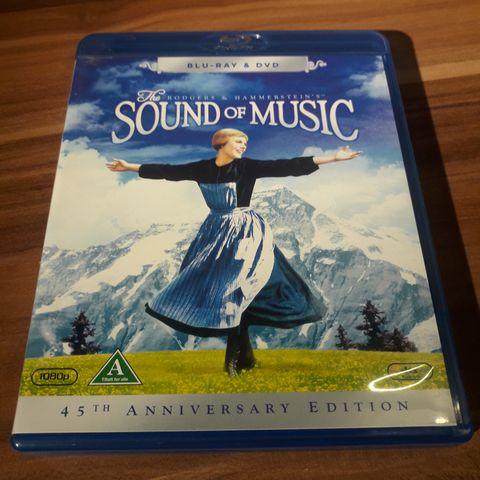 "The Sound of Music" (norsk tekst) 1965 film 3 disk Blu-Ray/DVD