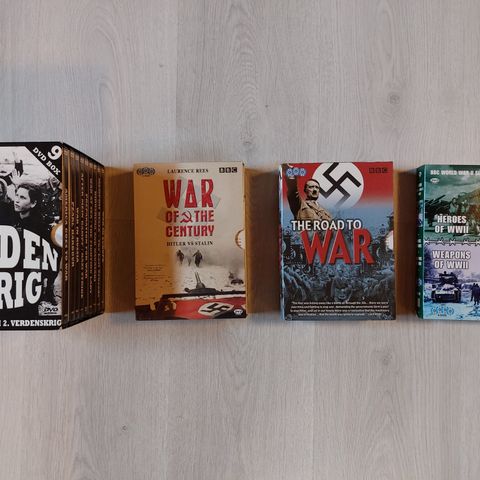 DVD Krigshistorie. 2.Verdens krig / World War II. Selges samlet!