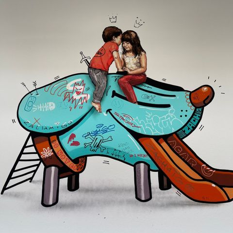 Ernest Zacharevic x Kenji Chai - Chaigo Slide Variant Artist Proofs