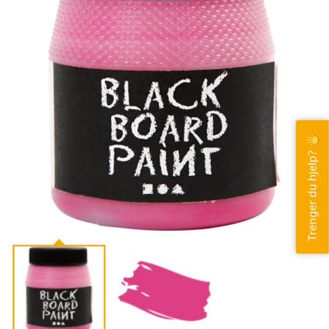 7 bokser Tavlemaling/ Black Board Paint. Rosa/Pink