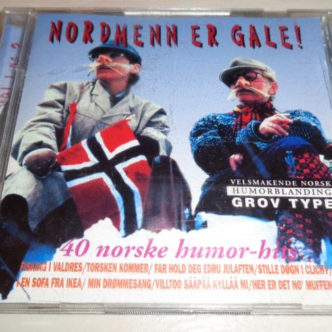 Dobbelt CD-Nordmenn er gale. 40 norske humor-hits.