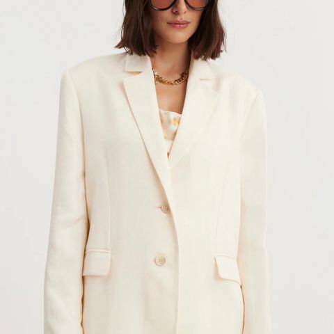 Holzweiler Freya Oversized Blazer Ecru