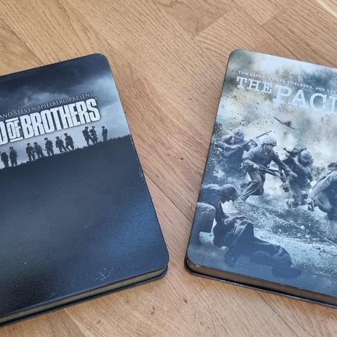 Band of Brothers og The Pacific (Steelbox)