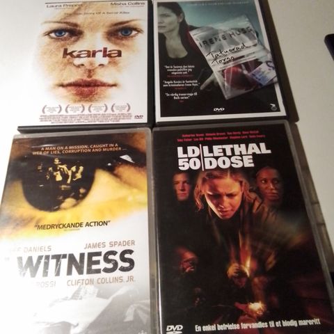 I Witness- Lethal Dose- Karla- Irene Huss- Starsky & Hutch- Deception