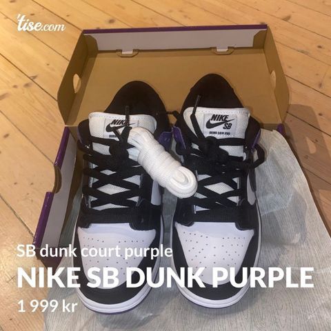 Nike sb dunk court purple