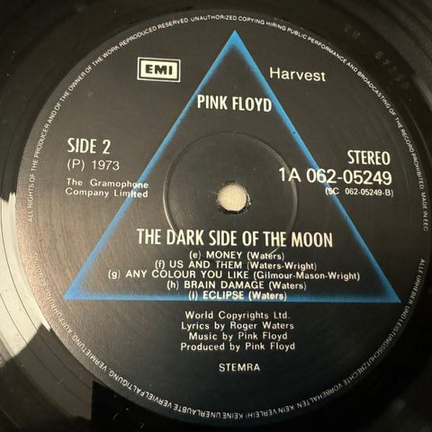 Pink Floyd grammofonplate. Lite brukt selges