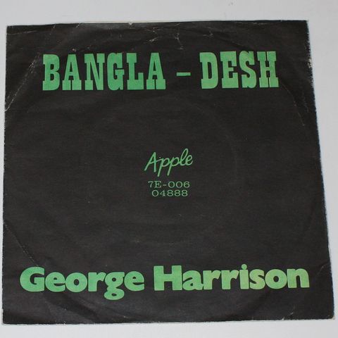 Bangla-Desh, singelplate med George Harrison
