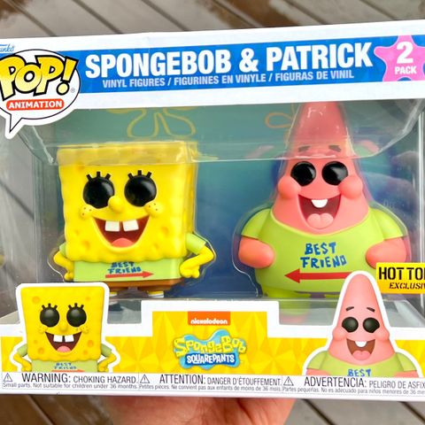 Funko Pop! Spongebob and Patrick (2-Pack | Best Friend Shirts)