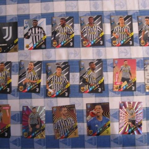 Juventus - 34 stk (4 serier) topps og Panini  Se bilder!