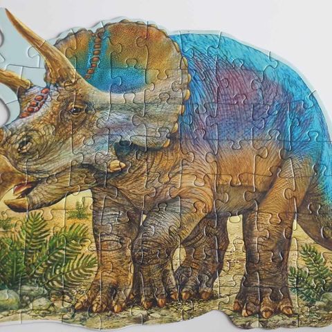 Ravensburger triceratops puslespill - 72 brikker