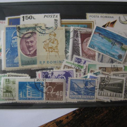 Lot diverse frimerker Romania