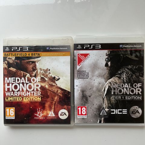 ps3 spill MEDAL OF HONOR LIMITED / TIER 1 EDITION