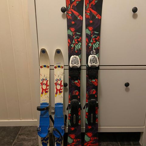 Twin tipp slalom ski 119 cm , de første Bamse ski