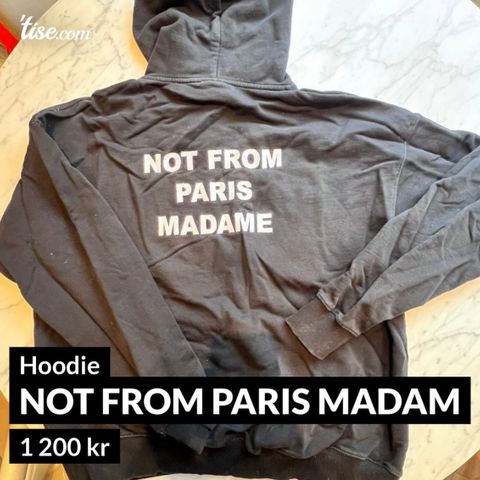 Not From Paris Madame Hoodie