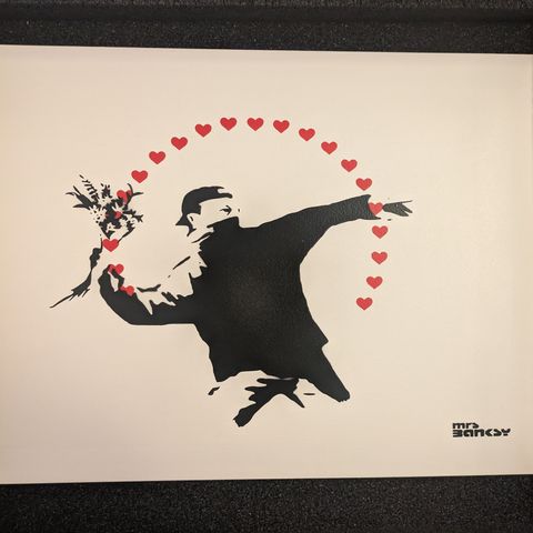 Mrs. Banksy - Flower Thrower (Love)