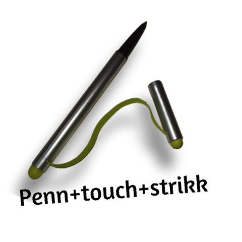 Nye  berøringspenner. Penn og touchpen. 5,- per stk