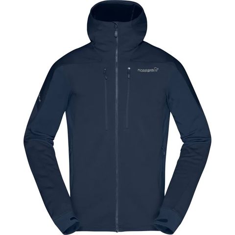 Norrøna Trollveggen Powerstretch Pro Zip Hood M Indigo Night.