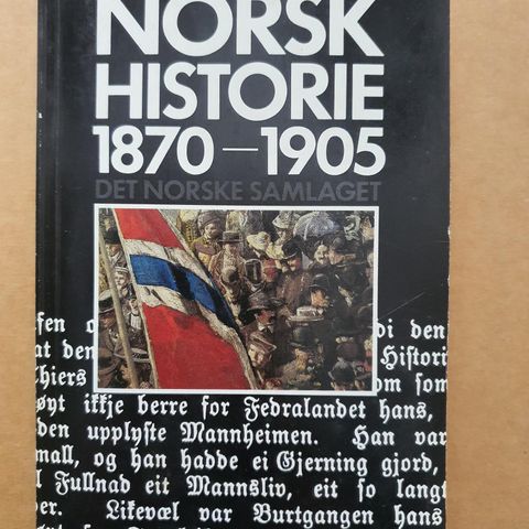 Jostein Nerbøvik - Norsk historie 1870 - 1905