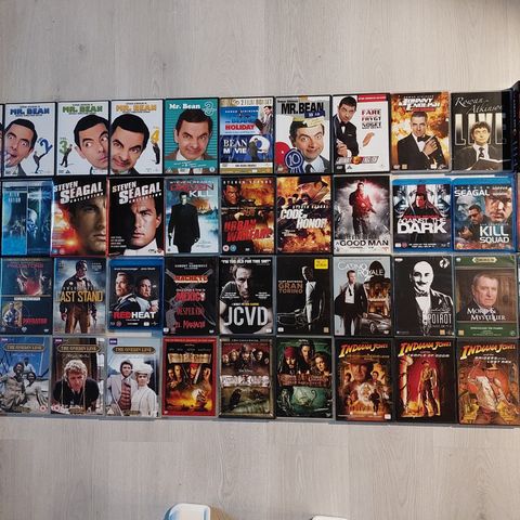 DVD Film-serier og deler av filmserier. Selges samlet! 49stk