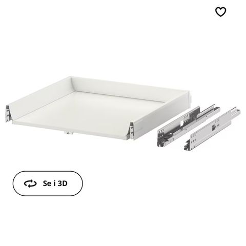 Exceptionell skuff lav, 60x60, IKEA