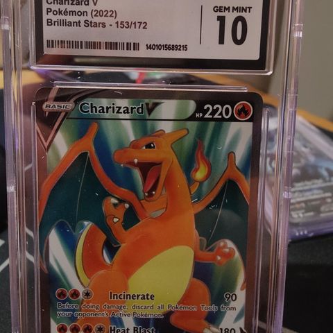 Charizard Holo full art CGC 10 153/172 brilliant stars