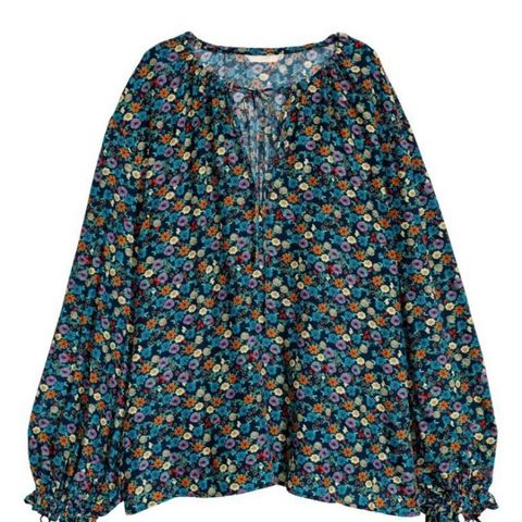 HM blomstret bluse i viscose  str 38